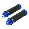 Manillar de motocicleta modificado de goma para scooter, ciclomotor, cubierta de manillar de aleación de aluminio, puño de grifo de coche deportivo, 22 mm, Universal