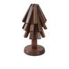 Tapete de isolamento térmico de madeira maciça de nogueira preta Decoração da mesa de jantar Uma árvore de Anti-escaldamento Tapete de isolamento térmico Creative Folding Tapete de isolamento térmico