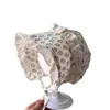 Sombrero Delgado con Borde de Encaje Floral Estilo Pastoral para Bebés Niñas en Primavera, Otoño y Verano, Sombrero con Protección Solar Estilo Corte de Princesa para Bebés Pequeños