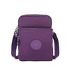 Bolso para teléfono móvil de versión vertical de comercio exterior de fábrica para mujer, bolso bandolera de hombro con cremallera simple coreana, bolso de nailon para teléfono móvil de versión vertical, venta al por mayor