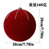 Bolas de Navidad Aterciopeladas de Tamaño Grande, Multicolor, de Forma Única, Adornos Navideños Pintados para Árbol, Bolas Decorativas para Ambiente Festivo, Personalizables