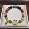 Como um peixe na água Pulseira Wangfu Turmalina Arco-Íris Design Ins Este Ano Pulseira Koi para Presente de Aniversário de Namorada