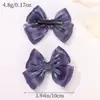 Europeu e Americano Cor Pura Novo Brilhante Terno Laço Jk Crianças Grampo de Cabelo Lolita Preppy Estilo Menina Acessórios de Cabelo 4708