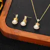 Conjunto de Brincos e Colar Weidni de Luxo Acessível, High-End, Elegante, Moderno e Versátil, Atacado para Mulheres