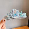 Corona para Niños Adorno para la Cabeza de Niñas Bebés Pinza para Agarrar la Cabeza Redonda Pinza Fija para el Cabello de Niñas Niños Princesa Niños Recogido para Cola de Caballo