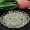 Cuentas de Rueda Facetadas de 4 mm, Cuentas de Cristal Brillantes con Recubrimiento Iridiscente, Pulseras DIY, Collares, Joyería Hecha a Mano, Accesorios de Cuentas Sueltas