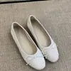Encontro Primeiro Temporada Sapatilhas Delicadas 2026 Primavera Doce Francês Fada Gentil Laço Bico Redondo Raso Sapatos Baixos