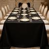 Toalha de Mesa Retangular Atmosfera Francesa Preta 2025 Nova Luxo Acessível Toalha de Mesa de Alto Padrão À Prova d'Água e Resistente a Manchas