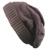 Chapéu da moda masculino e feminino AliExpress chapéu de crochê hip hop borda invertida chapéu de lã tricotado chapéu de pelo outono e inverno