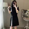 Traje Casual de Moda Estilo Coreano para Mujer 2026 Verano Personalidad Única Patchwork Camiseta de Manga Corta Faldita Adelgazante Conjunto de Dos Piezas Tendencia