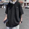 Camiseta masculina de manga curta, tendência da marca, verão 2023, novo estilo de roupas soltas, estilo Hong Kong, camiseta de manga curta, estilo Harajuku