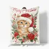 Copos de Nieve Árbol de Navidad Papá Noel Múltiples Patrones Manta Manta para Siesta en la Oficina Estilo Simple Suministro para Comercio Electrónico Transfronterizo