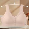 Ropa interior para mujeres de mediana edad y mayores con copas semirrígidas, sin costuras de seda helada, talla grande, top tipo tubo, chaleco fino para madre, sujetador todo en uno