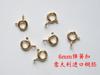 F54 Fecho Lagosta Banhado a Ouro Real de Cobre Coreano Conjunto de Conectores de Fecho de Mola tipo Estilingue Importado Acessórios para Colar DIY