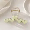 Pinza para el pelo con forma de corazón de gelatina para mujer, nuevo modelo 2026, pinza grande simple, accesorio para el pelo de alta gama para recogidos en la parte posterior de la cabeza, pinza de tiburón