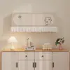 Funda de aire acondicionado estilo crema de dibujos animados, cubierta antipolvo de pared, cortina de cobertura completa bloqueadora de viento, cortina decorativa de tela para el hogar