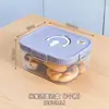 Caixa de Armazenamento de Pão Espessa de Grande Capacidade Caixa Selada para Lanches de Cozinha Caixa de Armazenamento para Micro-ondas Gaveta de Legumes para Geladeira