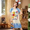 Pijamas para Mulheres, Camisolas de Verão, Roupas Fofas de Estudante Estilo Coreano, Roupas Doces de Casa com Desenho Animado, Camisolas de Verão para Meninas para Usar Fora