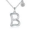 Collar Inicial de Producto Nuevo Europeo y Americano Transfronterizo 26 Iniciales Circonita Colgante Pequeño Collar Personalizado Moda Joyería de Vacaciones para Mujeres