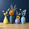 Serie de Color Morandi Nórdico Cerámica Pequeño Jarrón Decoración para Arreglos Florales para Sala de Estar, Comedor, Cafetería, Porcelana Blanca Creativa Pastoral