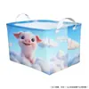 Cesta de Almacenamiento de Ropa de Dibujos Animados Linda para el Hogar de Tela Oxford Caja de Almacenamiento de Juguetes para Niños Bolsa de Almacenamiento de Peluches para Bebé Caja