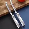 Pelador y rallador multifuncional de acero inoxidable Silk tres piezas pinzas para fruta clip para el pelo cuchillo pelador de alta calidad