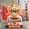 Buda Dios de la Riqueza Plástico Reforzado con Fibra de Vidrio Resina Decoraciones de Templo Budista 88cm 1.3m 1.6m 1.8m Ropa Roja