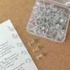 Alfinetes criativos transparentes para quadros de cortiça, paredes de feltro, artesanato, fixação de fotos e alfinetes para venda no atacado