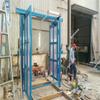 Puerta de aire sin presión de placa de PC recta de fábrica es fácil de operar tipo ventana corredera puerta de aire sin presión puerta de aire de madera contrachapada de bambú