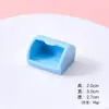 Caixa de Embalagem Colorida em Miniatura Simulada Acessórios de Resina Prato para Comida e Brincadeira Decoração Feita à Mão Casa de Bonecas DIY Casa de Brinquedo Brinquedos