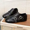 Zapatos Planos de Cuero Retro para Mujer, Estilo Británico, Novedad Otoño 2026, Zapatos de Salón Poco Profundos Versátiles con Punta Redonda, Zapatos Brogue
