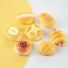 Juguete de Comida de Pan Estilo Europeo Dibujos Animados Accesorios de Pegamento de Crema Materiales para Fundas de Teléfono Creativas Joyería DIY Pasador Accesorios de Resina