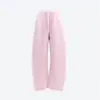 Pantalones Anchos de Cintura Alta Estilo Retro Americano Yc& con Cordón Elástico en la Cintura, Pantalones Curvos Fluidos, Pantalones Casuales para Mujer, Primavera y Verano
