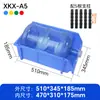 Caja de piezas en ángulo antiestática engrosada, caja de almacenamiento de estante modular, caja para materiales de tornillos de ferretería