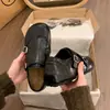 Mocasines brogue estilo británico retro para mujer, nuevo modelo otoño 2026, mocasines con hebilla de suela gruesa, zapatos que aumentan la altura