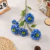 Lindas Flores de Seda de Carpa com 5 Cabeças, Flores Artificiais Duradouras e que Não Desbotam, Arranjos de Flores para Interior, Flores para Decoração de Cenário de Fotos
