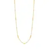 Cadena Redonda de Acero Inoxidable Europea y Americana con Cuentas Redondas Forma O, Cadena Apilable, Moderna, Exquisita, Cadena de Collar de Gama Alta al por Mayor