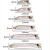 Corpete de segurança para roupas, broche de gravata com alfinete poroso, três furos, fivela quadrada, broche, acessórios de roupas multicoloridos, faça você mesmo, atacado