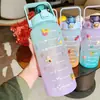 Taza de agua móvil super gran capacidad botella de agua portátil taza espacial taza con boquilla verano deportes fitness taza de agua transfronteriza venta al por mayor