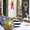 Bola Inflável de Natal com Luzes Decorações de Natal Bola de Natal de PVC Bola de Praia Bola Inflável Bola de Natal Colorida Brilhante