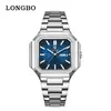 Nuevo reloj para hombre Longbo, reloj de pulsera de moda de negocios para hombre, venta directa de fábrica TK 83872 Longbo