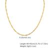 Pulseira de aço inoxidável com padrão de ondas de água dourada tornozeleira feminina com padrão de ondas de água acessórios personalizados da moda Europeu e Americano BR-1315