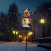 Lámpara Solar de Hierro para Exterior Navideña, Muñeco de Nieve, Reno, Lámpara de Césped, Ambiente de Jardín, Lámpara Decorativa para Paisaje de Patio