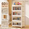 Gabinete de Almacenamiento con Puertas Dobles Engrosadas, Caja de Almacenamiento para Snacks y Juguetes, Caja de Almacenamiento Misceláneo para Dormitorio con Ruedas, Gabinete Organizador, Gabinete de Almacenamiento