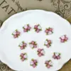 Nuevas Flores de Resina 3D Frutas Decoración DIY Pasador Colgante Collar Pendiente Accesorios Materiales