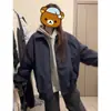 Jaquetas Masculinas e Femininas Cleanfit Retro Americano com Lapela para Primavera e Outono, Largas, Casuais, de Alta Qualidade, Simples, Versáteis, Jaquetas de Voo