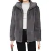 Bata de felpa para casa para mujer, Ropa de abrigo para otoño e invierno, Con cremallera, Forro polar, Engrosada, Doble cara de forro polar coral, Sudadera con cuello alto para mujer