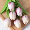 Flor de tulipán hidratante al tacto, decoración del hogar, bonsái, arreglo floral para sala de estar, flores falsas, accesorios de fotografía, venta al por mayor transfronteriza
