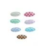 Estilo Coreano Estudiante Corazón Femenino Oval Lunares Resina Pegatina Hecho a Mano DIY Pegamento de Crema Pinza para el Cabello Imán para Refrigerador Crocs
