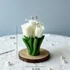 Procesamiento Personalizado de Ramos de Tulipanes, Velas Aromáticas con Forma DIY, Regalos Atmosféricos para el Día de San Valentín, Decoraciones de Escritorio